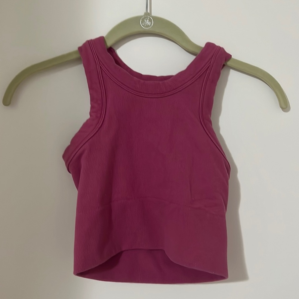 SEAMLESS DELIGHT HIGH NECK BRA - RASPBERRY SORBET